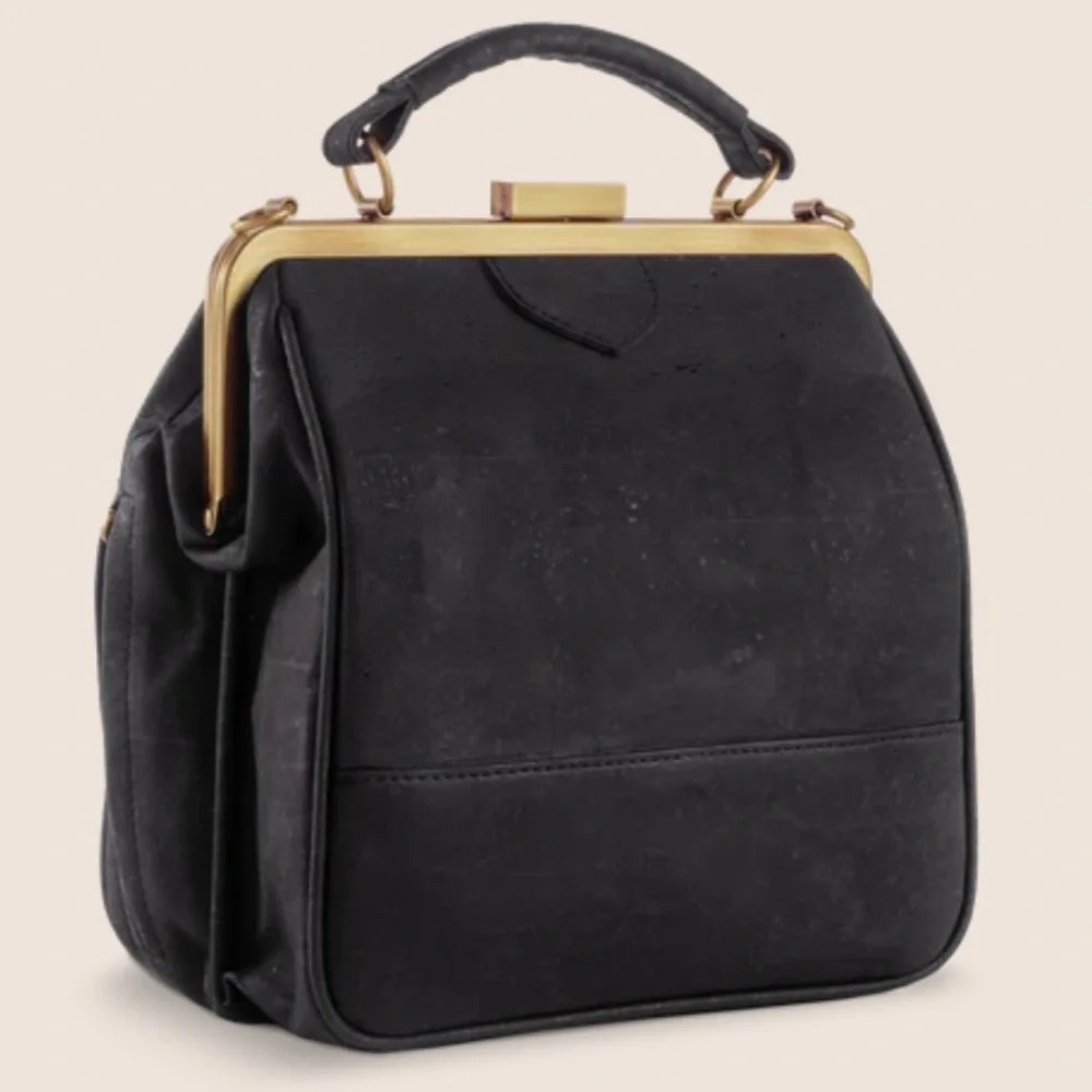 Laflore Paris Bebebark Black Mini Convertible Crossbody Clutch - Picture 14 of 14